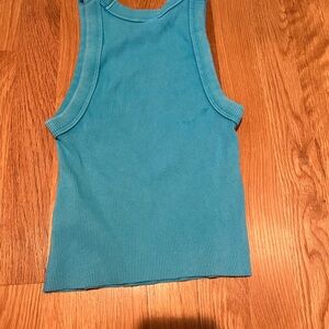 AERIE SIZE XS Blue Ribbed Tank Top